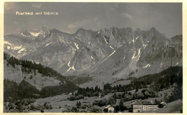 Rietbad mit Säntis Vorderseite