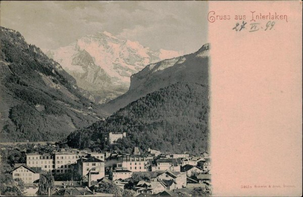 Gruss aus Interlaken Vorderseite