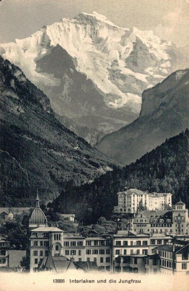 Interlaken und die Jungfrau Vorderseite