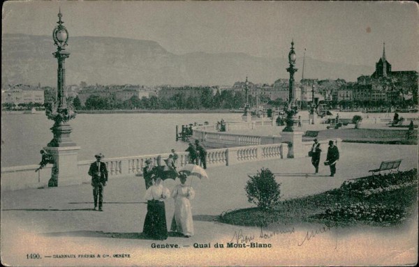Genève - Quai du Mont-Blanc Vorderseite