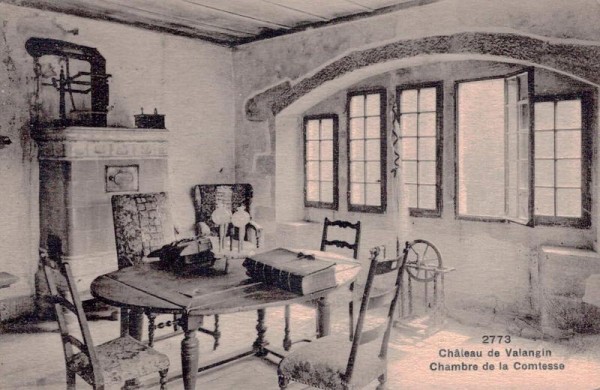 Château de Valangin. Chambre de la Comtesse Vorderseite