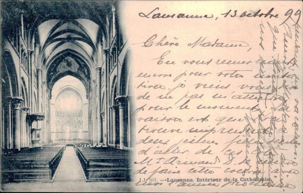 Lausanne - Intérieur de la Cathédrale Vorderseite
