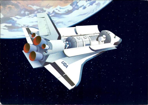 Space Shuttle, Spacelab, Luraba 1981 Vorderseite