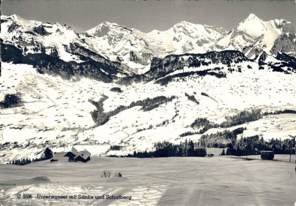 Unterwasser mit Säntis und Schafberg Vorderseite