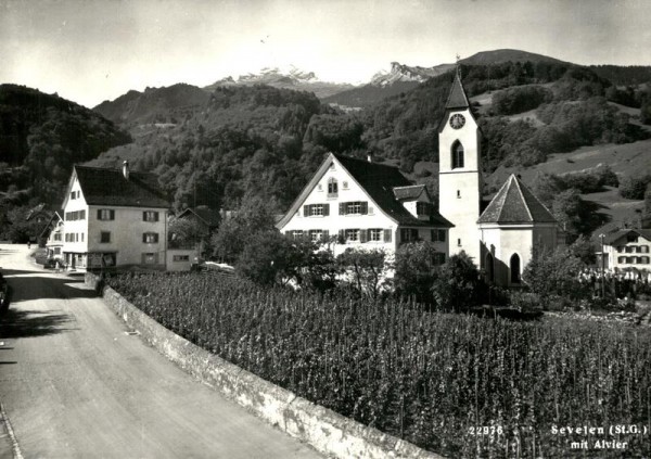 Sevelen mit Alvier Vorderseite