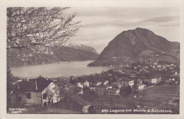 Lugano col Monte S. Salvatore Vorderseite