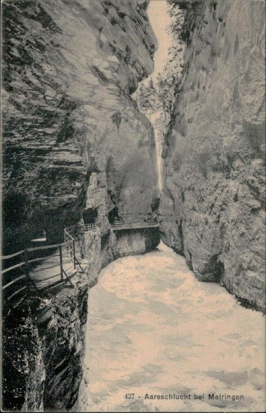 Aareschlucht bei Meiringen Vorderseite