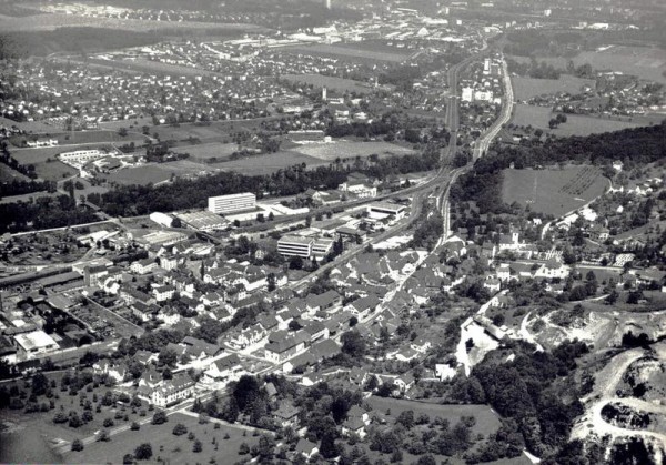 Münchenstein BL, Flugaufnahme Vorderseite