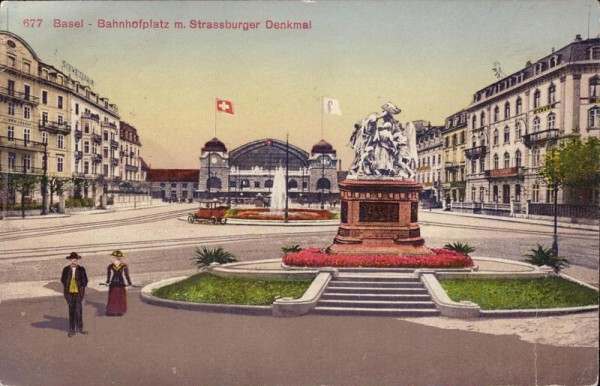 Basel, Bahnhofsplatz Vorderseite