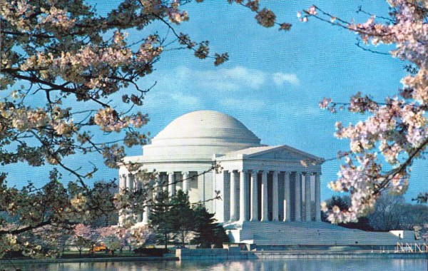 The Jefferson Memorial at Cherry Blossom Time - Washington