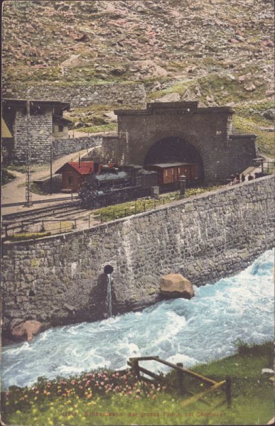 Gotthardbahn - Der Grosse Tunnel bei Göschenen