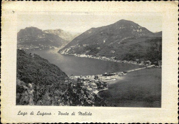 Luganersee/Lago di lugano Vorderseite