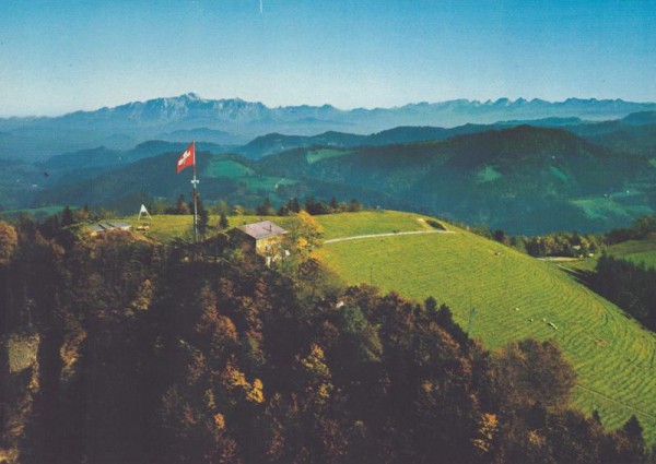 Berggasthaus Hörnli-Kulm, Steg im Tösstal  -  Flugaufnahmen Vorderseite