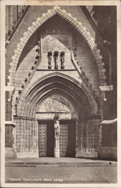 Uppsala, Domkyrkans västra portal