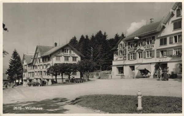 Wildhaus. Konsum-Verein Vorderseite
