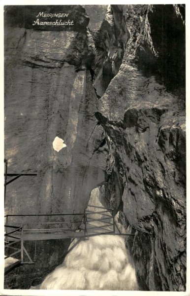 Aareschlucht, Meiringen Vorderseite
