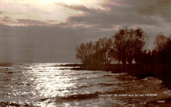 Coucher de soleil sur le Lac Léman Vorderseite