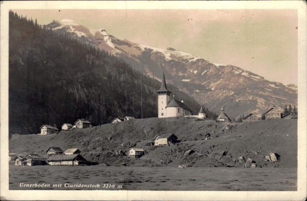 Urnerboden mit Claridenstock (3270 m) Vorderseite