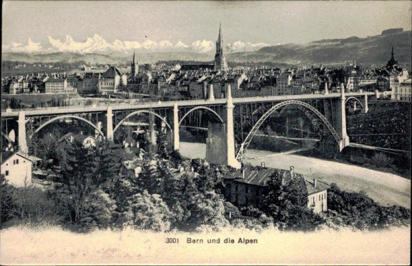Bern und die Alpen Vorderseite