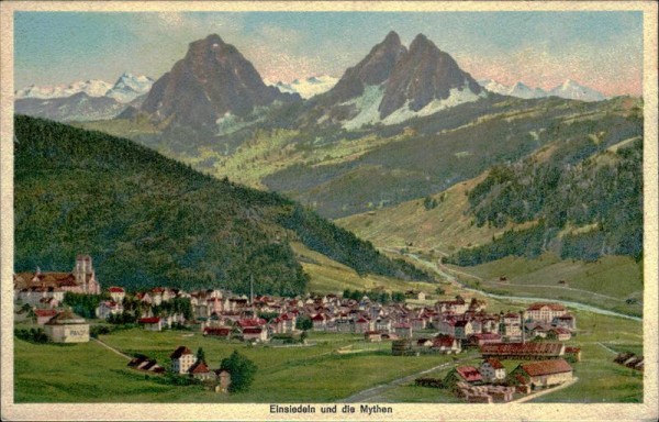 Einsiedeln und die Mythen (1898 m) Vorderseite