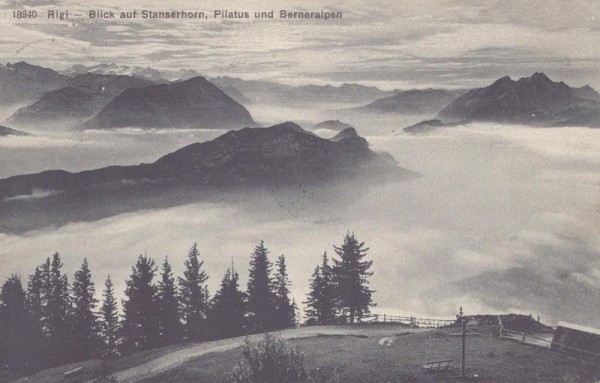 Rigi - Blick auf Stanserhorn, Pilatus und Berneralpen Vorderseite