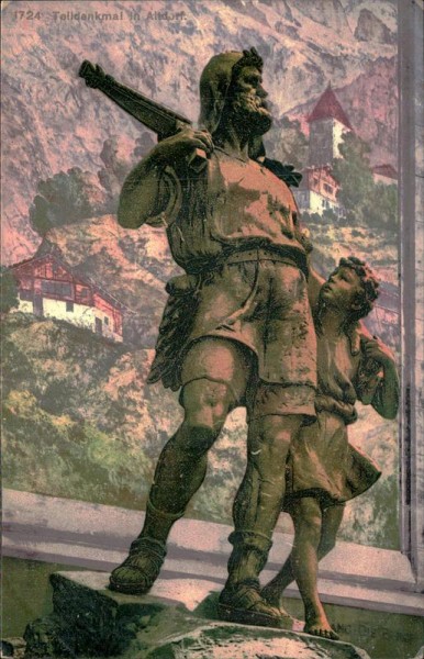Telldenkmal in Altdorf. Vorderseite