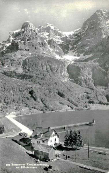 Klöntalersee, Restaurant Rhodannenberg Vorderseite