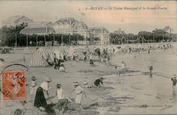 Royan-Le Casino Municipal et la Grande Conche Vorderseite