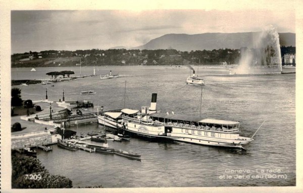 La rade et le Jet d'eau, Genève Vorderseite