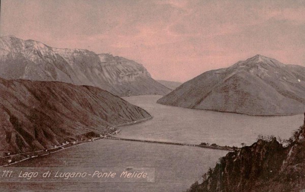 Ponte Melide, Lago di Lugano Vorderseite
