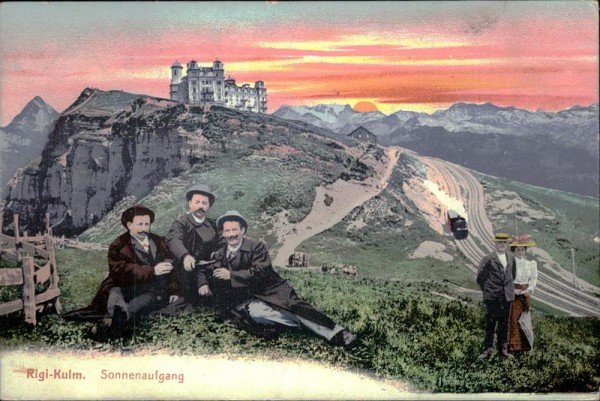 Rigi Kulm, Sonnenaufgang Vorderseite