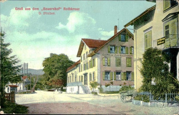 Gasthaus Bauernhof, Rotkreuz Vorderseite