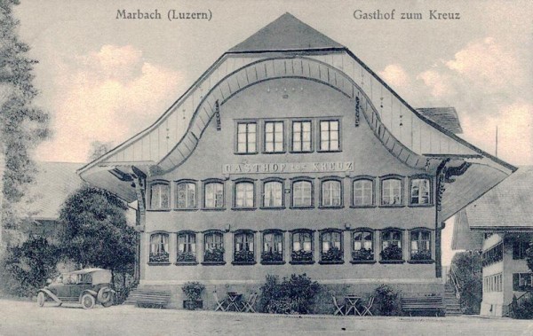 Gasthof zum Kreuz, Marbach Vorderseite