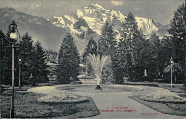 Interlaken/Kurgarten und Jungfrau Vorderseite