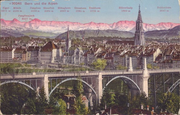Bern und die Alpen