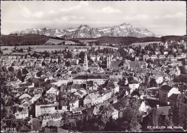 St.Gallen mit Säntis