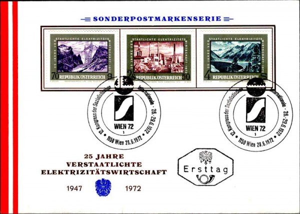 Verstaatlichte Elektrizitätswirtschaft 1972 Vorderseite