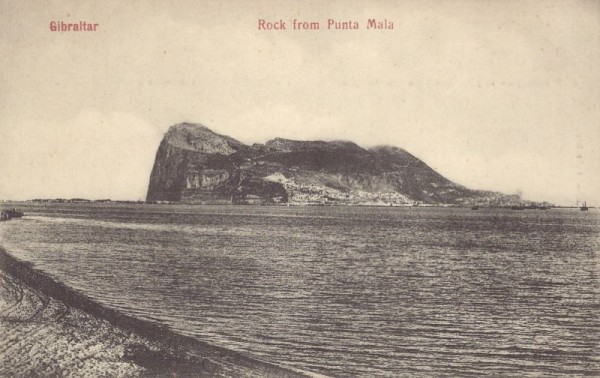 Gibraltar - Rock from Punta Mala