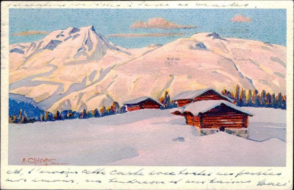 Partie bei Davos Vorderseite