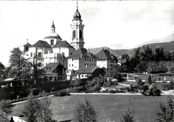 St. Ursenkathedrale mit Chantieranlage, Solothurn Vorderseite