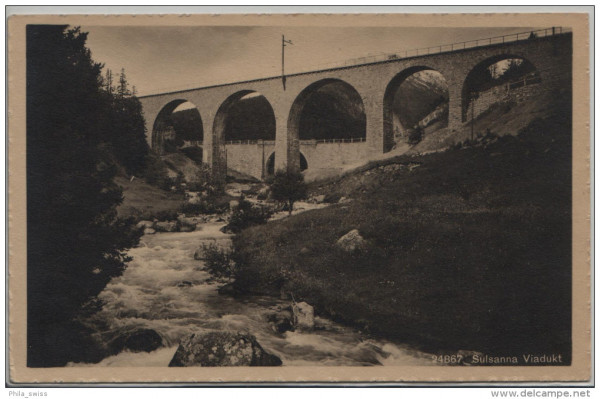 Sulsanna Viadukt der Rhätische Bahn