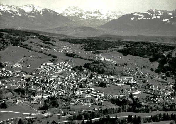 Wald ZH, Flugaufnahme Vorderseite