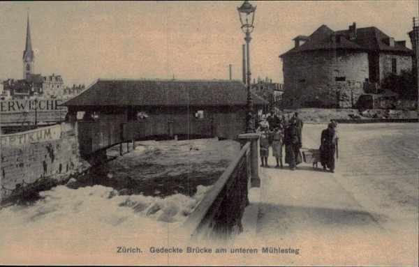 Zürich, Mühlesteg, REPRODUKTION 1971 Vorderseite