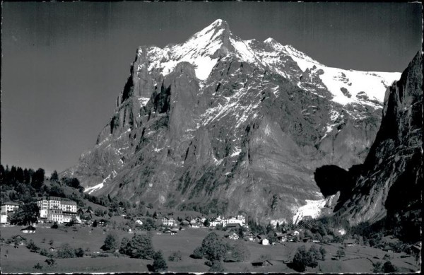 Grindelwald mit Wetterhorn (3701 m) Vorderseite
