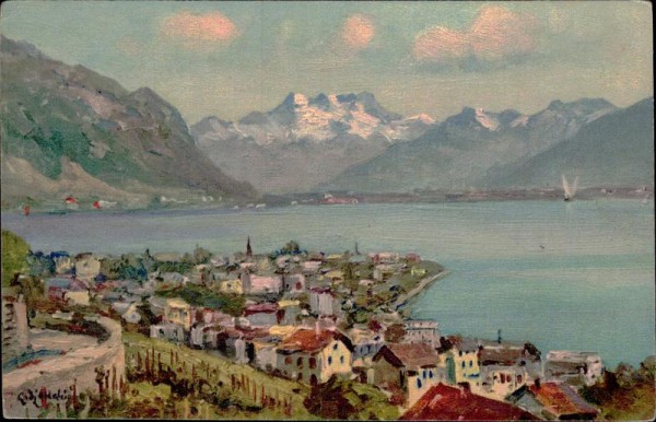 Montreux et les Dents du Midi Vorderseite