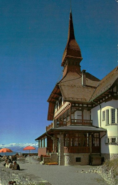 Interlaken, Grand-Restaurant Harder Kulm Vorderseite