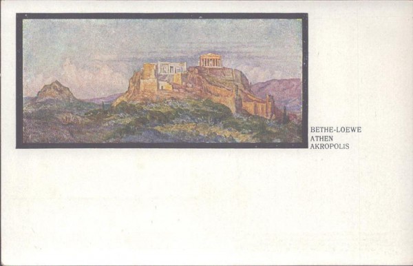 Bethe-Loewe, Athen Akropolis Vorderseite