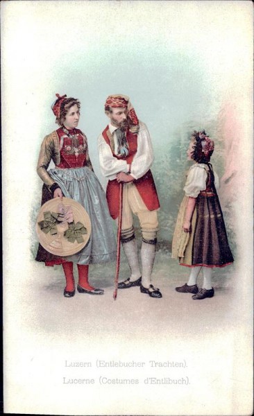 Luzern, Entlebucher Trachten Vorderseite