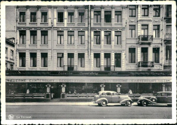 La Terrasse, Hotel canterbury-Taverne, Bruxelles Vorderseite