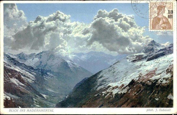 Blick ins Maderanertal Vorderseite